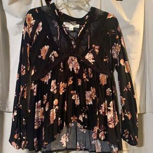 Floral long sleeve shirt